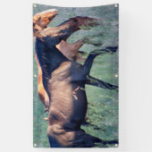 WILDE HOREN VAN UTAH Banner MET GROMMETS (Verticaal)