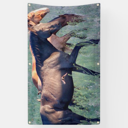 WILDE HOREN VAN UTAH Banner MET GROMMETS (Verticaal)