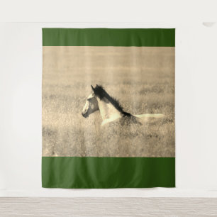 WILDE HORSE IN DE DESERT Tapestry Wandkleed