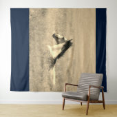 WILDE HORSE IN DE DESERT  Tapestry Wandkleed (In Situ (horizontaal))
