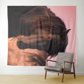 WILDE HORSE VAN UTAH WESTERN KARTJE VRIENDELIJKE T WANDKLEED (In Situ (horizontaal))