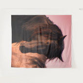 WILDE HORSE VAN UTAH WESTERN KARTJE VRIENDELIJKE T WANDKLEED (Voorkant (horizontaal))