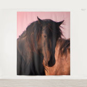 WILDE HORSE VAN UTAH WESTERN KARTJE VRIENDELIJKE T WANDKLEED (Voorkant)