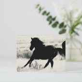 WILDE HORSE VAN UTAPAPIERPRODUCTEN BRIEFKAART (Staand voorkant)