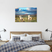 WILDE HORSES "Live to Run" - Canvasafdruk Canvas Afdruk (Insitu (Slaapkamer))