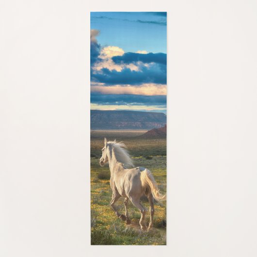 WILDE HORSES "Live to run" Yogamat (Voorkant)