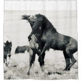 WILDE HORSES VAN HET UTAH-Shower-gordijn Douchegordijn (Voorkant)