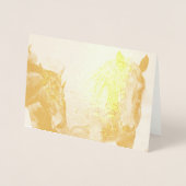 WILDE HORSES VAN UTAH MARE EN FOAL Folie Card Folie Kaarten (Voorkant)