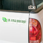 Wilde Ierse Roos Bumpersticker (Op Truck)