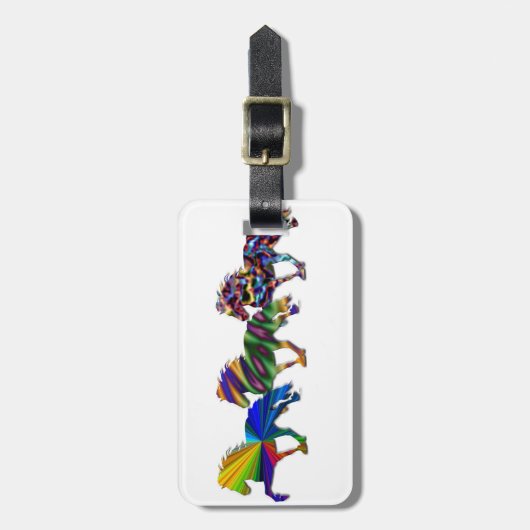 Wilde IJslandse dics Bagagelabel (Voorkant verticaal)