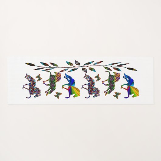 Wilde IJslandse dics Yogamat (Achterkant (horizontaal))