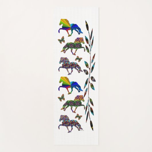 Wilde IJslandse dics Yogamat (Voorkant)