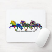 Wilde IJslandse paarden Muismat (Met muis)