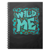 Wilde ik Dalmatian Brown en Blauwgroen design Notitieboek (Voorkant)