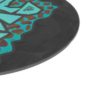 Wilde ik Dalmatian Brown en Blauwgroen design Snijplank (Hoek)