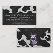 Wilde ik Kow Black en White Visitekaartje (Voorkant / Achterkant)