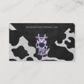 Wilde ik Kow Black en White Visitekaartje (Achterkant)