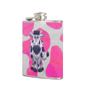 Wilde ik Kow Roze en Wit Heupfles (Links)