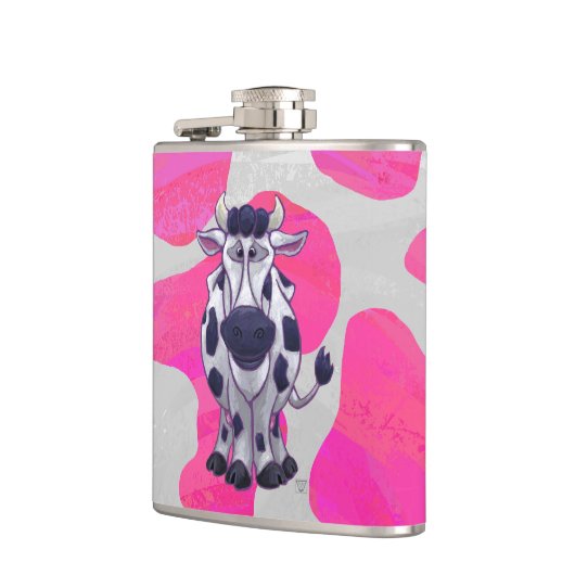 Wilde ik Kow Roze en Wit Heupfles (Links)