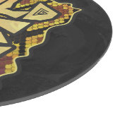 Wilde ik Snake Brown and Gold Print Snijplank (Hoek)