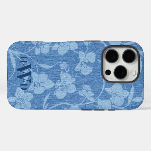 wilde indigoorchidee Case-Mate iPhone case (Achterkant (horizontaal))