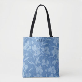 wilde indigoorchidee tote bag