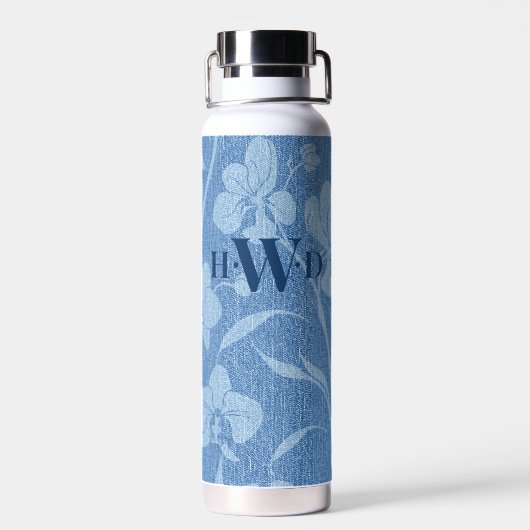 wilde indigoorchidee waterfles (Achterkant)