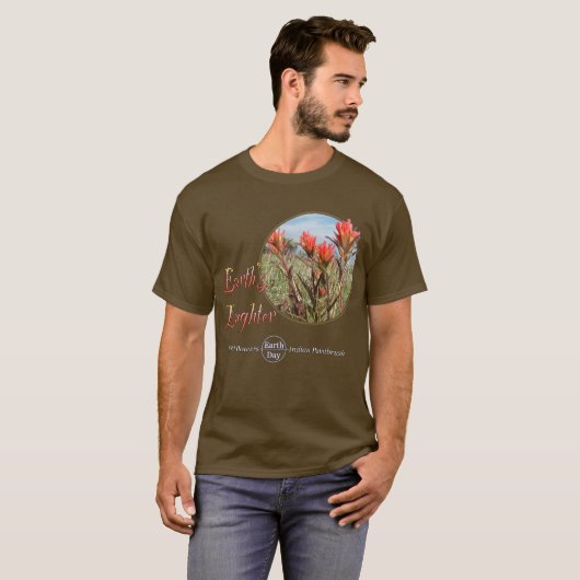Wilde Indische Paintborstel T-shirt (Voorkant volledig)