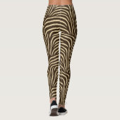 Wilde inkt Zebra in negatief Leggings (Achterkant)
