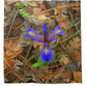 Wilde iris bloeien..... douchegordijn (Voorkant)