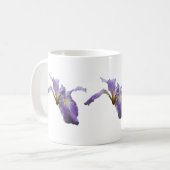 Wilde Iris Bloem Paarse Bloemen Koffiemok (Voorkant links)