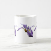 Wilde Iris Bloem Paarse Bloemen Koffiemok (Center)