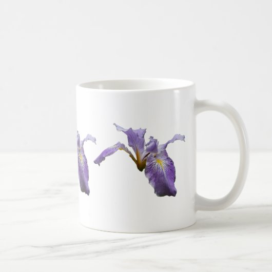Wilde Iris Bloem Paarse Bloemen Koffiemok (Rechts)