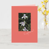 Wilde Iris Felicitatiekaart Kaart (Gele Bloem)