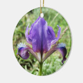 Wilde Iris-versiering Keramisch Ornament (Links)