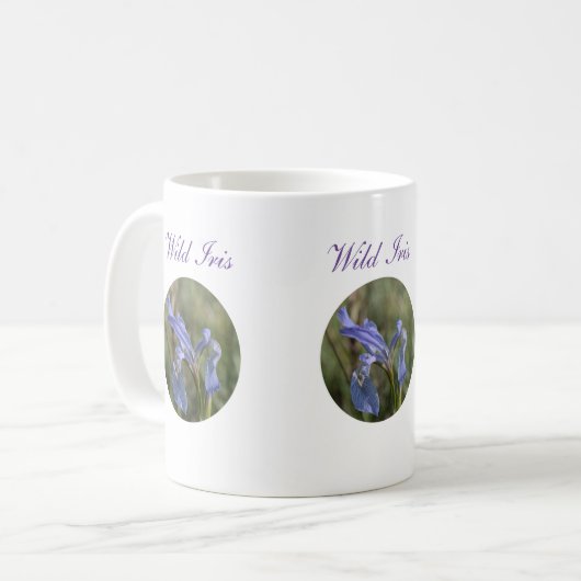 Wilde Iris Wildflower Coffee Mok (Voorkant links)