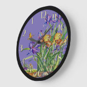 Wilde Iristen in Waterverf Achterwaartse klok (Hoek)