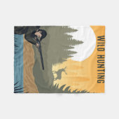 Wilde jacht fleece deken (Voorkant (Horizontaal))