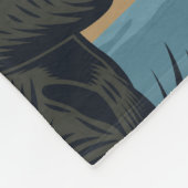 Wilde jacht fleece deken (Hoek)