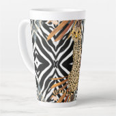 Wilde jachtluipaard  latte mok (Linkerhoek)