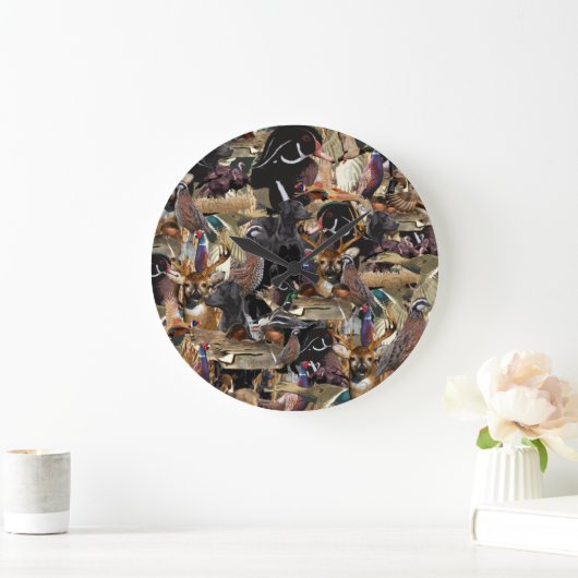 Wilde jagers, Duck & Deer Hunter Large C Grote Klok (Huis)