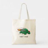 Wilde jetpackrit van de schildpad tote bag (Achterkant)