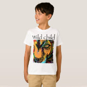 Wilde jonge leeuwenregenboogdieren t-shirt (Voorkant volledig)