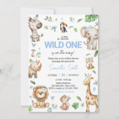 Wilde Jongen Eén Safari Kaart (Voorkant)