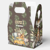 Wilde jongens verjaardag safari dieren voorkeur do bedankdoosjes (Geopend)