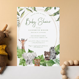 Wilde Jungle Dieren | Baby Shower Kaart