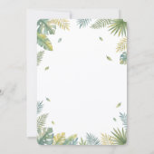 Wilde Jungle Dieren Baby Shower Kaart (Achterkant)
