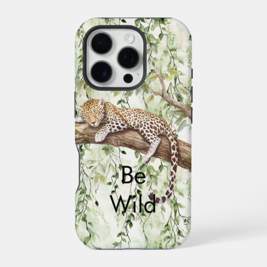 Wilde Jungle Groene Klimop iPhone Hoesje (Achterkant)
