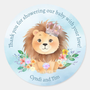 Wilde Jungle Leeuw Bedankt Stickers