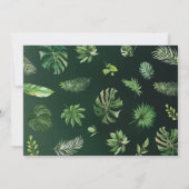 Wilde Jungle Safari Dieren Tropische Baby Shower Bedankkaart (Achterkant)